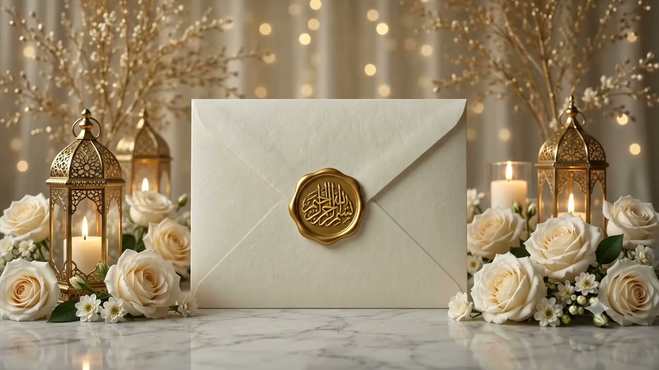 Enveloppe d'invitation de mariage